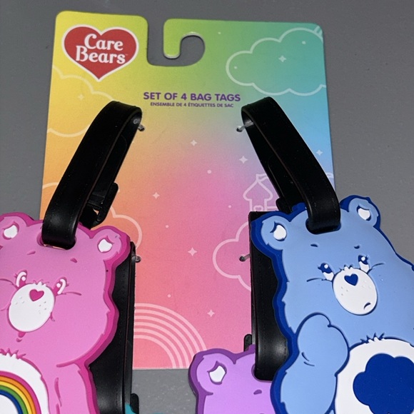 Care Bears set of 4 bag/luggage tags - Picture 2 of 3